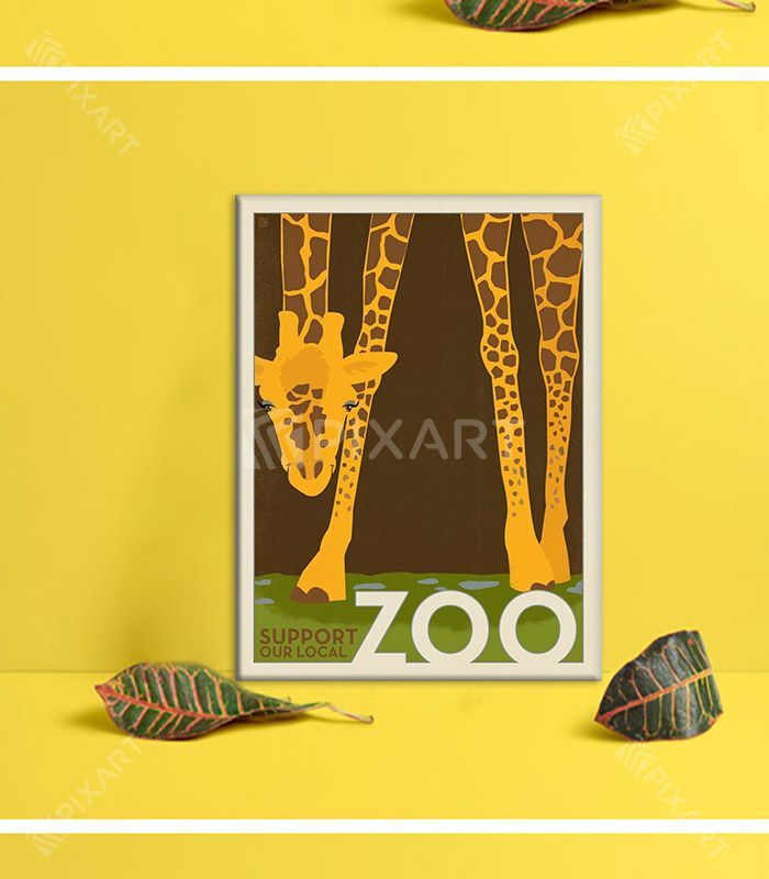La Giraphe dans le Zoo