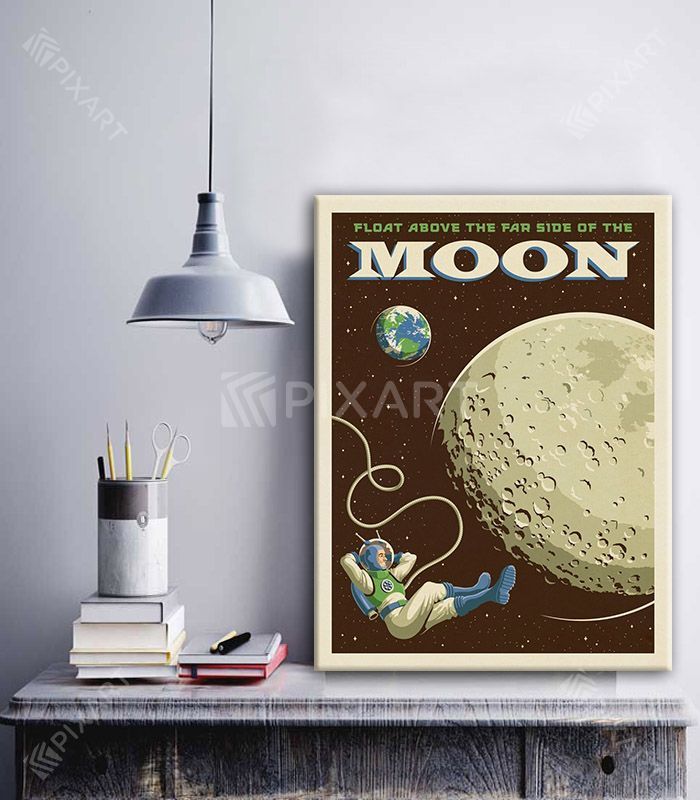 Float Above the far side of the Moon