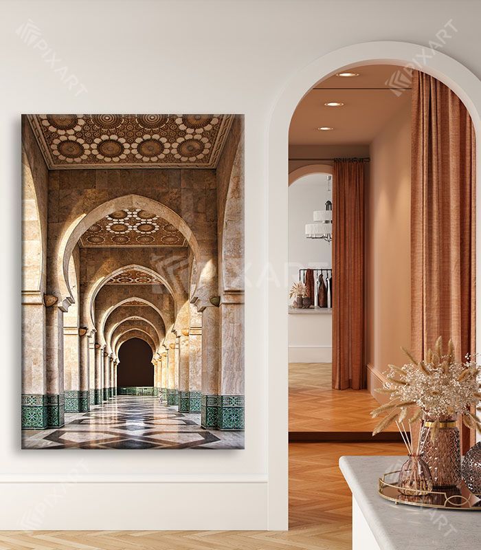 Les couloirs de la Mosquée Hassan II