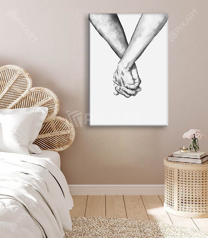 Holding hands poster