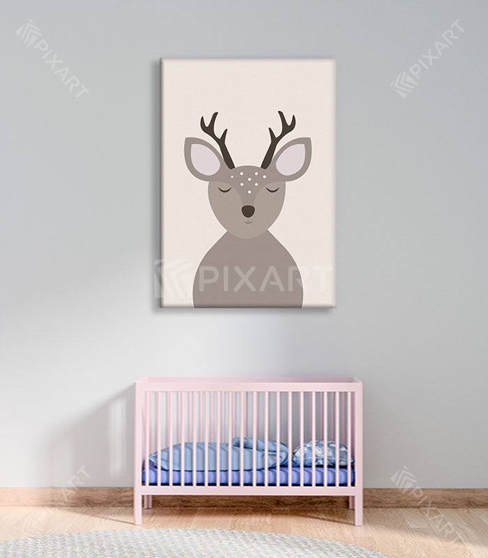 Sleeping deer poster