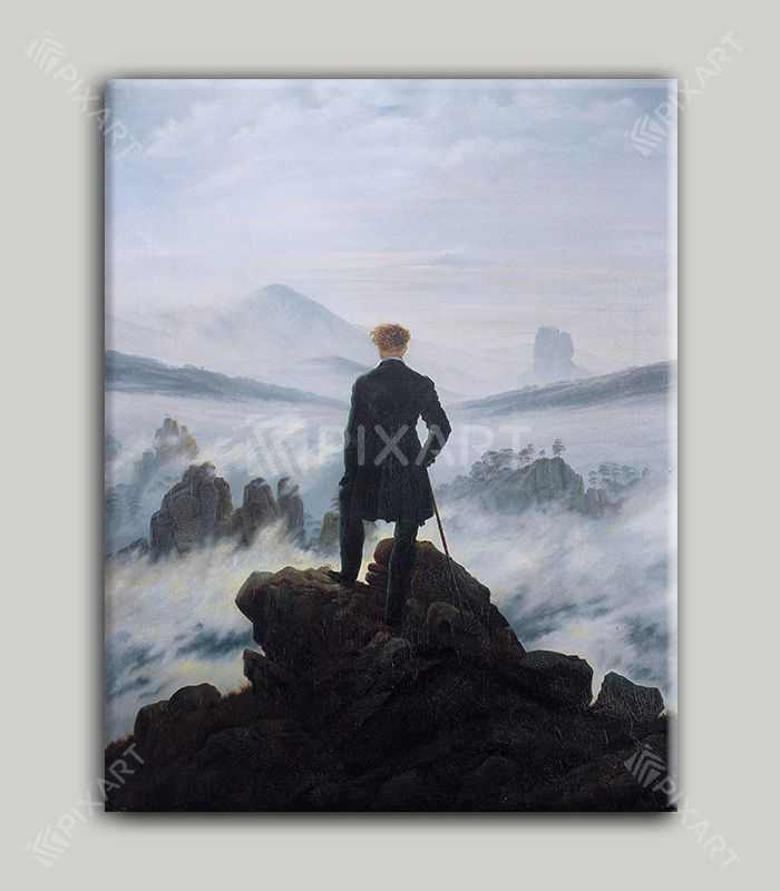 Le Voyageur contemplant une mer de nuages – Caspar David Friedrich