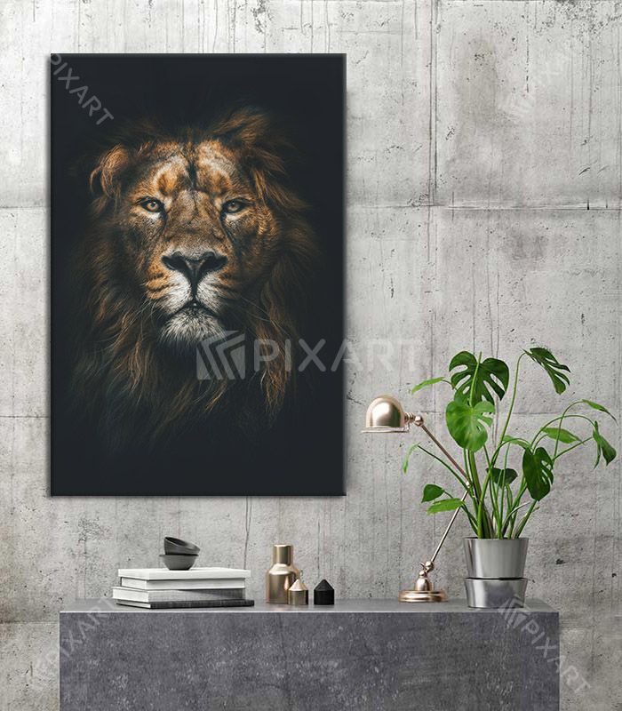 Portrait d’un lion