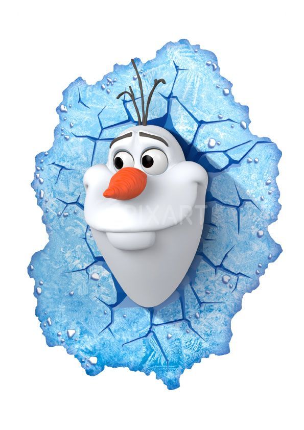 Sticker de Olaf Frozen dans la glace -Reine des neiges