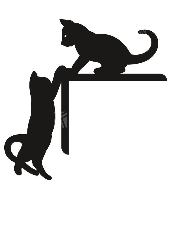 Sticker de chats jouants