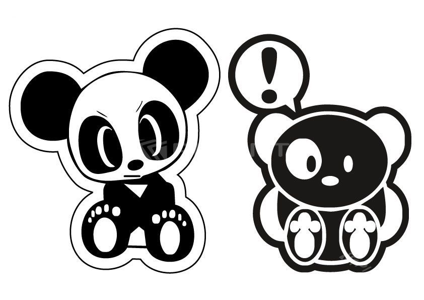 Stickers Panda Fun
