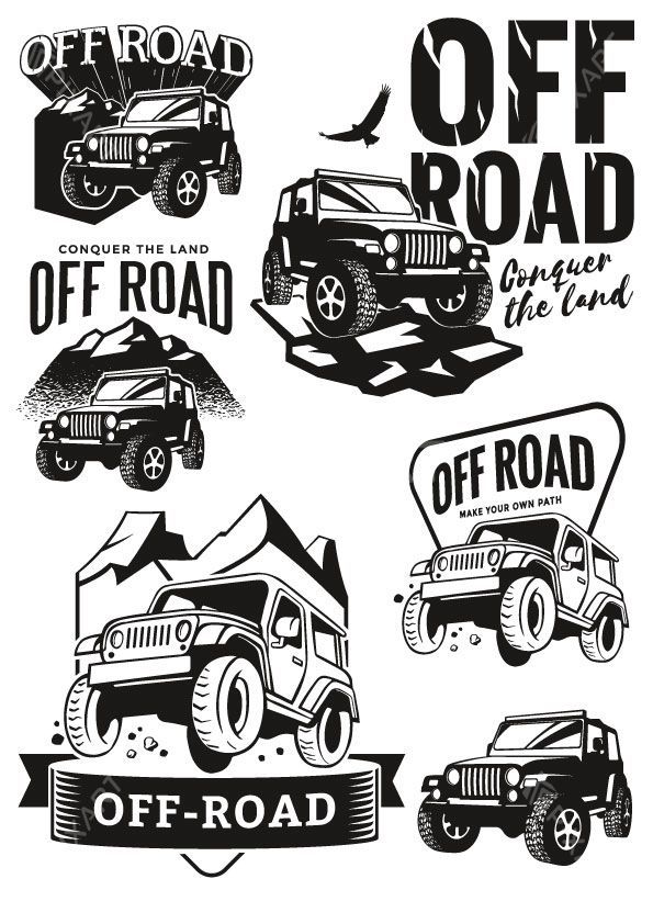 Collection de stickers pour 4×4 Off Road