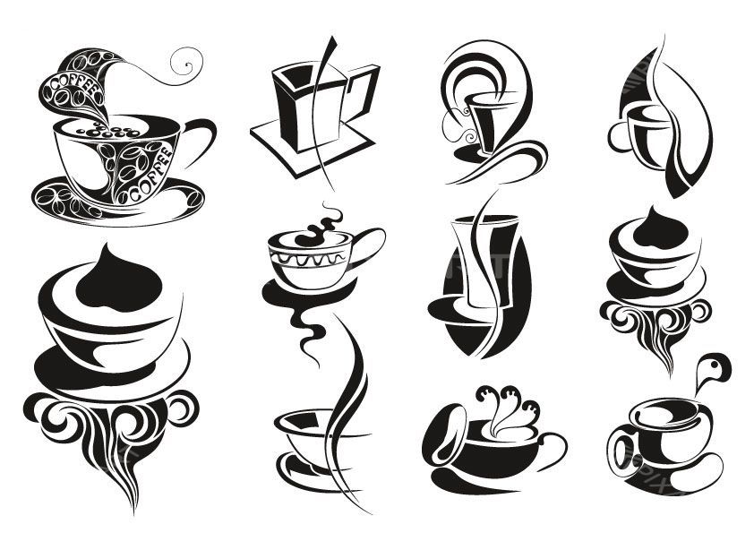 Collection de stickers thé et café #2